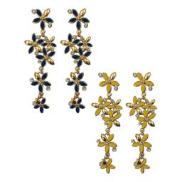 YouBella Golden Multi Dangler Earrings for Women - Set of 2-98
