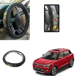 Auto Pearl Ring Type Car Steering Wheel CoverCompatible with XUV300 2019-22
