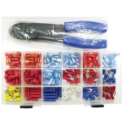 MULTICOMP PRO Connector Kits TERMINAL KIT, 262PC, CRIMP TOOL, MCK19-29