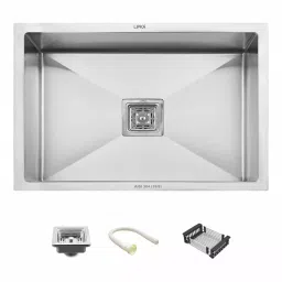 LIPKA 32x20x10 inch Brushed Matte Finish Stainless Steel Single Bowl Kitchen Sink, HMSB14-image-42