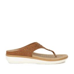 Bata Women's Brown Thong Wedges-image-27