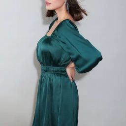 Vero Moda Green Fit & Flare Dress-image-89