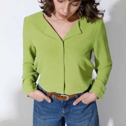 Vero Moda Lime Green Regular Fit Shirt-image-34