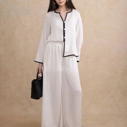 RAREISM Women Tailored Slim Fit High-Rise Trousers-image-63