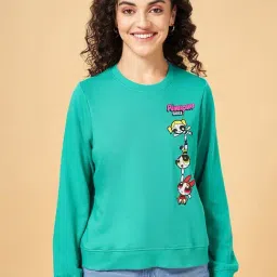 YU by Pantaloons Green Printed Sweatshirt-image-16