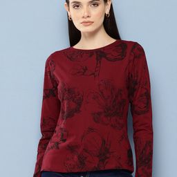 Chemistry Floral Printed T-shirt-image-96