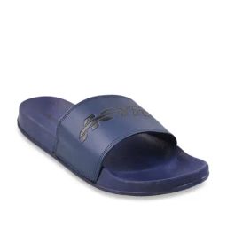 Activ by Mochi Men's Blue Slides image 2