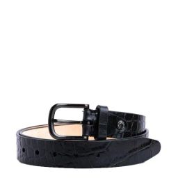 James Aston Black Leather Waist Belt for Men-image-54