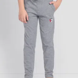 U.S. Polo Assn. Kids Grey Melange Textured Trackpants-image-43