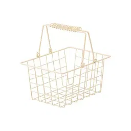 AS ONE Wire Basket Steel Epoxy Resin Powder Coating L Ivory, 61-380-2-16 (Pack of 9)-65