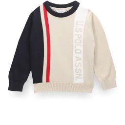 U.S. Polo Assn. Kids White Self Design Sweater-picture-15