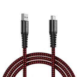 Bestor 1.5 m 20 W Nylon Outer Material Round USB Type C Cable Red and Black, BE-10-12