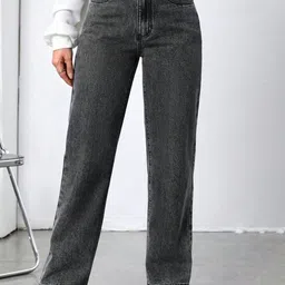 NU CLOTHS Women Comfort High-Rise Stretchable Wide Leg Jeans-picture-7