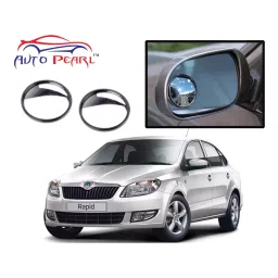 Auto Pearl Manual Exterior Rear View Mirror for Skoda Rapid (Pack of 2 Pcs)-image-79