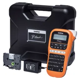 BROTHER Handheld Label Printer, Thermal Transfer, PTE110VP-16