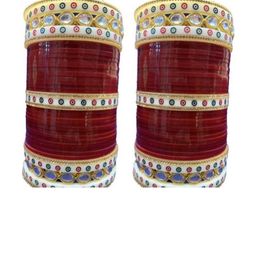 JCcreation Set Of 76 Stone Studded Bangle-image-46