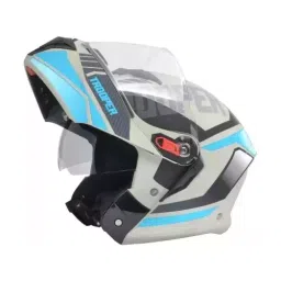 Studds TROOPER D1 DECOR GREY (600 mm) X Large Full Face Flip-Up Helmet, D1 GREY N1-29