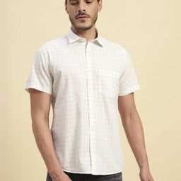 Cantabil Men Comfort Checked Casual Shirt-image-49