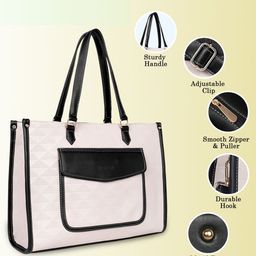 Womanix PU Handheld Bag with Applique image 4