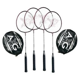 AXG Scratch Resistant A-2000 Classic Set Of 4 Strung Badminton Racquet (Maroon)-84