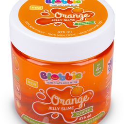 Blobbie Orange Fruit Jelly Slime 475 ml Big Jar-13
