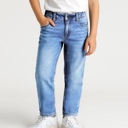 Arias Cotton Woven Full Length Stretchable Jeans Medium Wash - Blue-image-12
