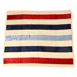 Babyhug Premium Reversible Plush Soft & Warm Double Layer Blanket Stripes - Multicolor image 3