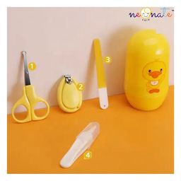NeonateCare Grooming Kit for Baby Baby Nail Clippers Kit 4-in-1 Baby Manicure & Pedicure Grooming Set  Baby Nail Clippers Scissor Nail Filer (Oval GK) - Multicolor ( color and design may vary) image 5