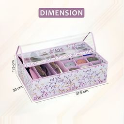 Aura Pink Set of 5 Reusable Drawer Organiser Organisers image 3