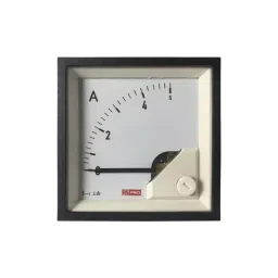 RS PRO Analogue Panel Ammeter 5  (Input, Scale)A AC, 68X68 mm, 1 % Moving Iron, 1862434-34