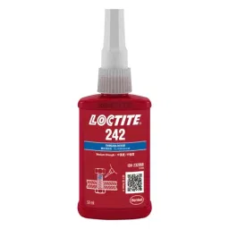 LOCTITE Threadlocker, Bottle, 50Ml, Blue, 242, 50ML-24