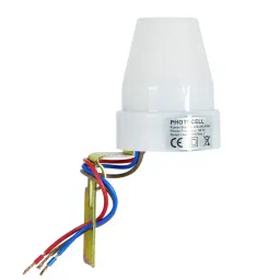 amiciSmart Automatic On/Off Street Light Switch Controller 10 Amp AC 220 V Photocell Sensor for Outdoor Lights, 1xLGHT-SNS-10AMP-3