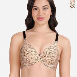shyaway Pack Of 2 Printed Medium Coverage Lightly Padded T-shirt Bras With All Day Comfort-image-25