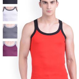 Dollar Bigboss Men's Pack of 5 Premium Cotton Racerback Styled Gym Vest MDBB-10-PO5-1-image-97