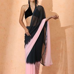 Jaipur Kurti Ombre Pure Georgette Ready to Wear Saree-53