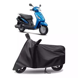 Auto Pearl Polyester Two Wheeler Cover for Suzuki Swish (Grey)-image-96