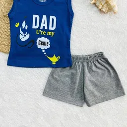 Piku Store Unisex Kids Printed T-shirt with Shorts-image-44