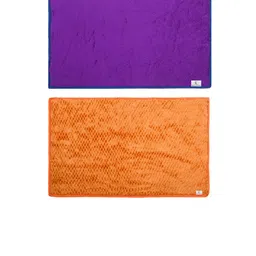 Kuber Industries Set Of 2 Solid Shaggy Microfiber Anti-Skid Rectangular Doormats-17