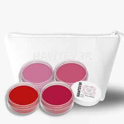 Hawtever Set Of 4 All.You.Need. Lip Tint- 5 g Each- Mauve Pink-Pink-Berry Red-Red-5