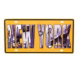 eazy wagon Yellow & Grey New York Printed Wall HangingDecor-29