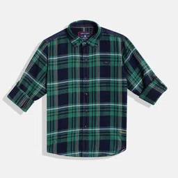 Monte Carlo Boys Tartan Checked Casual Smart Fit Shirt-image-74