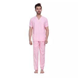 ‎Proexamine Surgicals Piping V-Neck 3 Pocket Pink Scrub Suit Set 44-XXL-image-33