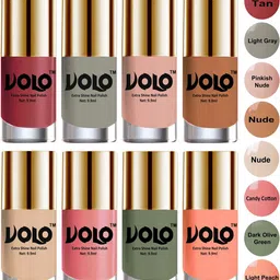 VOLO Set of 8 New Look Extra Lasting Nail Polish-9ml Each-Combo No-27-2
