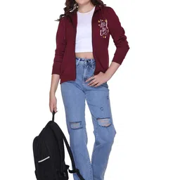 A & Y Women Printed Hooded Sweatshirt-image-87