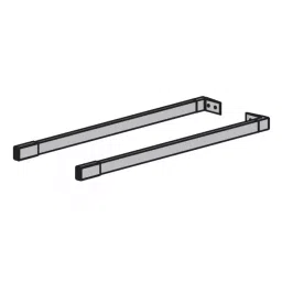 Olive 600 mm Silver Metal Square Gallery Rails, 554 003 024 0 (Pack of 2)-image-81
