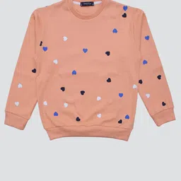White Snow Girls Printed Sweatshirt-image-73
