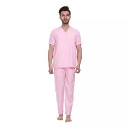 ‎Proexamine Surgicals V-Neck 3 Pocket Pink Scrub Suit Set 36-S-10