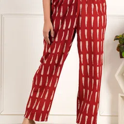 Style Shoes Women Printed Pure Cotton Lounge Pants-picture-47