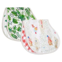 Masilo Bamboo Muslin Burp Cloth & Bib Picnic Party Pack of 2 Multicolour-picture-24