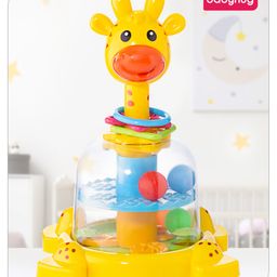 Babyhug Giraffe Press and Spin Toy- Yellow-image-55
